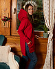 bluza z kapturem damska BLUZA EWELINA czerwona 2
