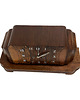 zegary Zegar kominkowy Art Deco fornir orzechowy, mechaniczny, Niemcy Lata 20. XX w. 6