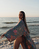 bluzki kimonowe damskie Kimono Bloom Turkus LONG 6