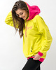bluza z kapturem damska Bluza z kapturem  damska "KOLOROWO MI" limonka 1