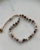 bransoletki na sznurku Amuletka  Wyciszenie  z Labradorytem i Ametystem 2