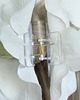 spinki i klamry do włosów Biała spinka z orchideą 8