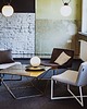 fotele Fotel ZERO nowoczesny prl design - beżowy, czarny 1