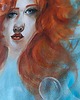 grafiki i ilustracje PROMOCJA! Under the sea obraz akwarela 30x42 syrenka Ariel morze portret 5