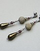 kolczyki srebrne Kolczyki srebrne Khaki pearls 4