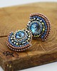 kolczyki swarovski Kolczyki Swarovski Wachlarze Blue desert 1