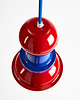 lampy wiszące Fern Flower Lamp Red & Ultramarine1 2