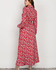 sukienki maxi damskie Sukienka maxi na guziki - SUK204 czerwony wzór 2