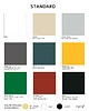 biurka Minimalistyczne drewniane biurko w wielu kolorach 100x50 8