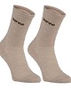 skarpetki męskie Sportowe skarpety trekking  merino wool beżowe 1