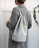 plecaki worek plecak pik - grey&fluo green- 1