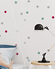 naklejki ścienne do pokoju dziecka Tapeta dla dzieci Kolorowe Kropki ( Dancing Dots ) 1