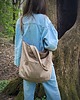 torby na ramię Lazy bag Pocket  torba ciemnobeżowa bawełniana eco 2