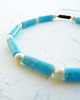 bransoletki z kamieni naturalnych Larimar i perły Bransoletka 2