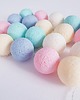 dekoracje świetlne Lampki Cotton Balls 20 led pastelowe, świecące kule na baterie 1