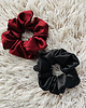 gumki do włosów Satynowa gumka do włosów scrunchie Bordo RÓŻNE MODELE 5