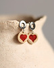 kolczyki ceramiczne Kolczyki ceramiczne z sercem 2