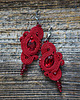 kolczyki soutache Bordowe i eleganckie - kolczyki soutache 1
