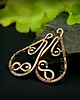 kolczyki wire wrapping Kolczyki ze szmaragdem nilu 5