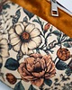saszetka nerka Brązowa nerka damska w kwiaty vintage BOTANICZNA POETYKA 4