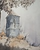 obrazy WYPRZEDAŻ SZTUKI! Akwarela Kapliczka oryginalny obraz 300g A3 30x42 cm 2
