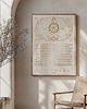 plakaty Kalendarz Faz Księżyca 2026 - Plakat Beige 50x70cm 2
