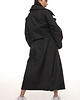 płaszcze damskie Płaszcz typu trencz maxi oversize czarny 9