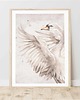obrazy i plakaty do pokoju dziecięcego Plakat na ścianę łabędź - Swan Vintage 4