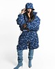 spodnie materiałowe damskie Spodnie / szorty patchwork denim zipper 2