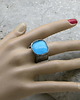 pierścionki srebrne Roman Ancient Ring ;) świetlisty błękit 2