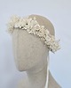 wianki komunijne Kremowy wianek na głowę - hortensja i różyczki 3