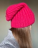 Akcesoria pozostałe Wełniany komplet - czapka i komin - magenta 3