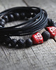 biżuteria męska KOMPLET męskich bransoletek :: navy BLUE & BLACK 3