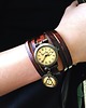 zegarki unisex Zegarek skórzany Insygnia śmierci - 0357 1
