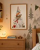 grafiki i ilustracje PLAKAT pokój dziecka zimowa ilustracja zwierzęta 1
