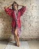 marynarki damskie Szlafrok narzutka kimono z wiskozy beż 5