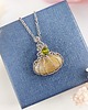 wisiory Naszyjnik Dynia Kwarc Rutylowy stal chirurgiczna wisiorek handmade wirewrapping 1