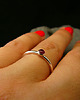 pierścionki srebrne Pierścień Drobinek - Rubin Srebro 2
