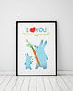 plakaty Plakat. Relacje - i love you, zające 1