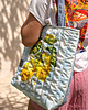 torby na ramię Pikowana duża torba shopper Cytryny No2 3