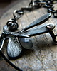 bransoletki wire wrapping labradoryt w liściach - bransoleta 2