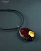 wisiory Czerwony wisior Magiczny ze szkła ręcznie przetopionego PREZENT  handmade 3