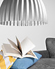 lampy wiszące Lampa wisząca PLISSART L - srebrna 1