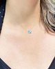 złote naszyjniki Naszyjnik Topaz Sky Blue Gwiazdka złoto 585 1