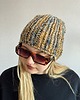 czapki damskie Kolorowa mała czapka beanie z wełną i alpaką 1
