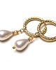 kolczyki pozłacane Kolczyki pozłacane Pearls /beige/ perły vol. 5 3