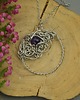 wisiory Wisiorek ametyst koło kółko wire wrapping 2