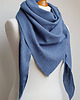 szale damskie Chusta muślinowa damska, uniwersalna chusta bawełniana niebieska 2