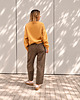 bluza bez kaptura damska Honey-Coloured / miodowa bluza basic 3