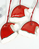 ozdoby choinkowe Ceramiczne czapeczki Mikołaja ozdoby ceramiczne 4
